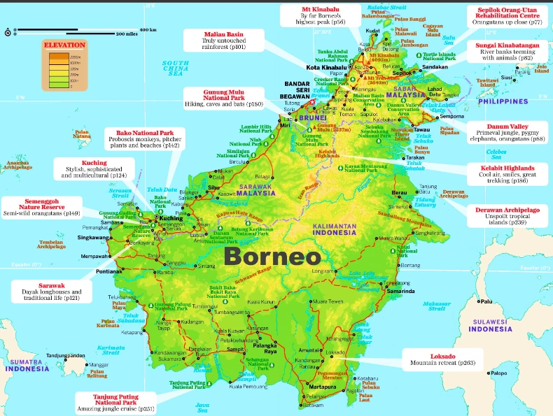 Overview of Borneo, The Travel A World, thetravelaworld.com 